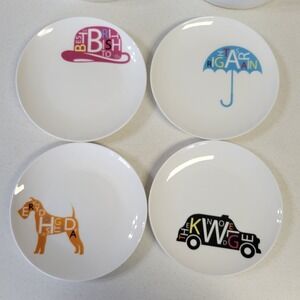 Royal Doulton Pop In For Drinks Plates Set London 1815 Appetizer Side Dishes